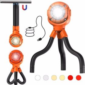 LED Camping Lantern - 4600mAh Rechargeable Camping Light with Flexible Tripod 3 Magnetic Base 3000LM 6 Modes 720Â°Rotate IPX4 Waterproof