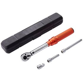 VEVOR Torque Wrench, 1/4-inch Drive Click Torque Wrench 20-200in.lb/3-23n.m, Dual-Direction Adjustable Torque Wrench Set