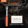 VEVOR Torque Wrench, 1/4-inch Drive Click Torque Wrench 20-200in.lb/3-23n.m, Dual-Direction Adjustable Torque Wrench Set