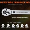 VEVOR Torque Wrench, 1/4-inch Drive Click Torque Wrench 20-200in.lb/3-23n.m, Dual-Direction Adjustable Torque Wrench Set