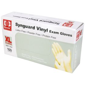 Powder Free Vinyl Exam Gloves 100/Bx (Option: Extra Large)