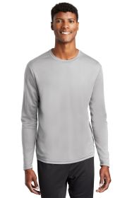 Sport-Tek PosiCharge RacerMesh Long Sleeve Tee ST340LS (Color: Silver, size: 3XL)